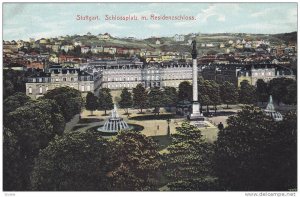 Stuttgart, Sclossplatz m. Residenzschloss, Baden-Wurttemberg, Germany, 00-10s