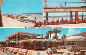 FL, Jacksonville Beach, Florida, Green's Motel, MultiView,Dexter Press No 28458C