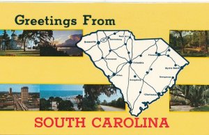 Greetings from South Carolina - Map and Multiview