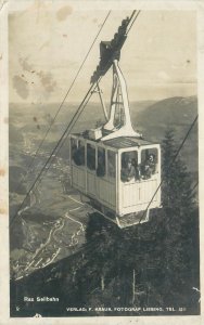 Austria Rax Seilbahn cableway telpher cable car photo postcard 1927