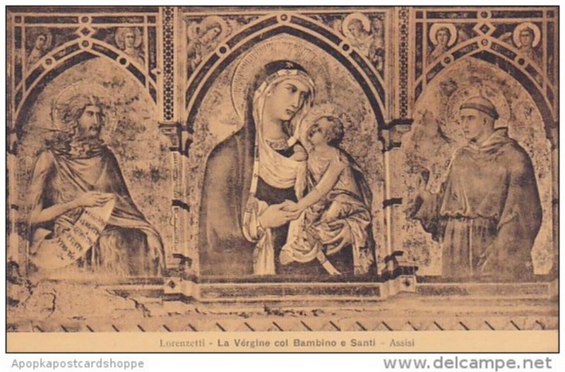 Italy Assisi Perugia Lorenzetti La Vergine Col Bambino E Santi