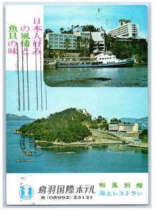 Toba Japan Postcard Toba International Hotel Near and Far View 1970 Posted