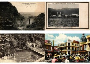 GUADELOUPE CARIBBEAN ISLAND 120 Vintage Postcards (L2658)