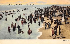 Bathing at Atlantic City, N. J., USA in Atlantic City, New Jersey