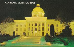 Alabama Montgomery State Capitol At Night