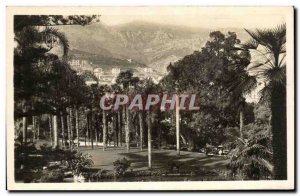 Old Postcard Monte Carlo Casino Gardens