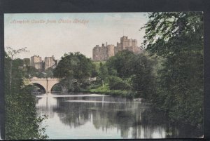 Northumberland Postcard - Alnwick Castle From Chain Bridge    RS19170