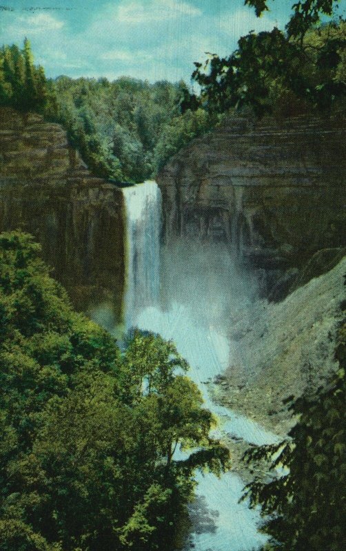 Vintage Postcard Taughannock Falls State Park Ithaca New York in Finger ...