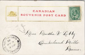 Mount Allison Academy Sackville New Brunswick NB Patriotic Postcard G18 *as is