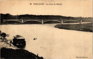 CPA TOULOUSE Le Pont St-MICHEL Garonne (982376)