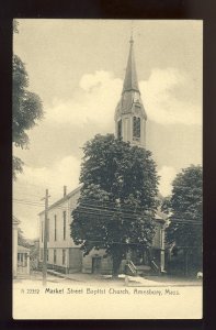 Amesbury, Massachusetts/MA Postcard, Market Street Baptist Church