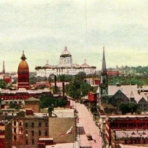 Birds Eye View St Saint Paul Minnesota MN 1900s UDB Vignette Postcard UNP