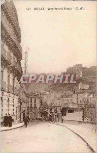 Old Postcard Royat Boulevard Bazin