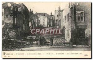 Old Postcard Nomeny 24 December 1914 Militaria