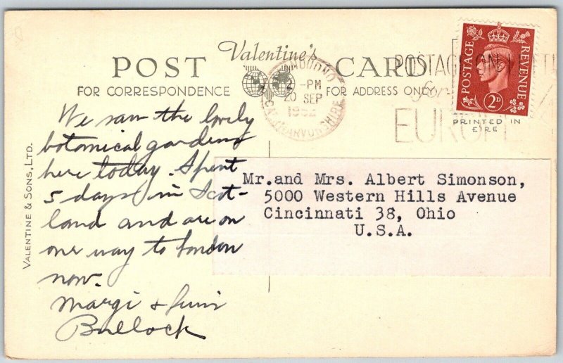 Dublin Ireland 1952 Postcard O'Connell Bridge And River