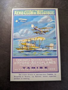 Mint Belgium Aviation Postcard Village of Tamise Aviation Club