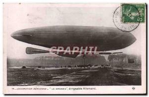 Old Postcard Jet Aviation Airship Zeppelin The gross II German airship