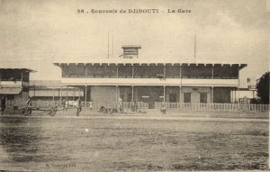 djibouti, DJIBOUTI, La Gare, Railway Station (1910s) Postcard