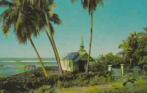 Hawaii Kona Kahaluu Beach The Blue Church Of St Peters