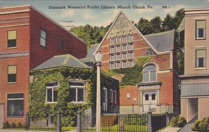 Pennsylvania Mauch Chunk Dimmark Memorial Public Library 1942