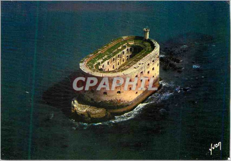 Modern Postcard Fort Boyard (Charente Maritime) in France Colors and Light Fr...