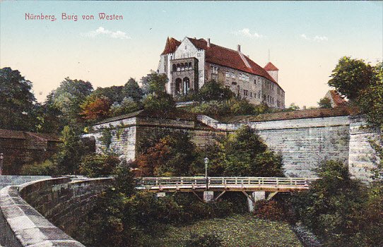 Germany Nuernberg Burg von Westen