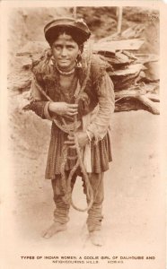 Lot141 real photo coolie girl of dalhousie and neighbouring hills india