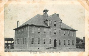 J20/ Ripley West Virginia Postcard c1910 Normal School Building  83