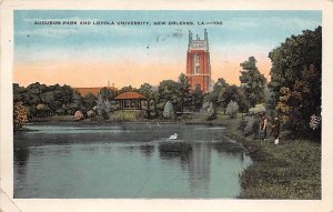 Audubon Park and Loyola University Enchanting Lagoon  - New Orleans, Louisian...