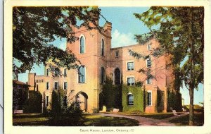 Court House London Ontario Canada Postcard