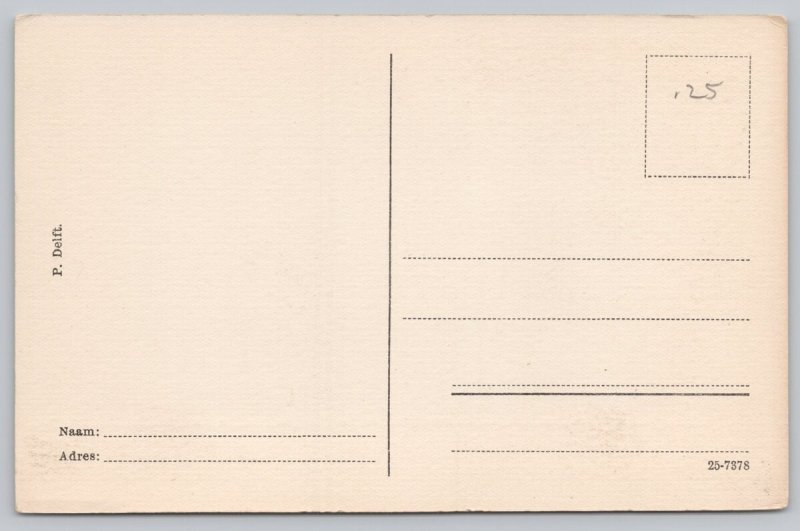 Postcard Delft Netherlands William I Statue Tomb 1910s View