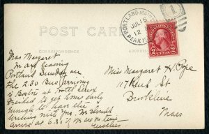 8th Maine Peaks Island  1927 - RPPC multiview