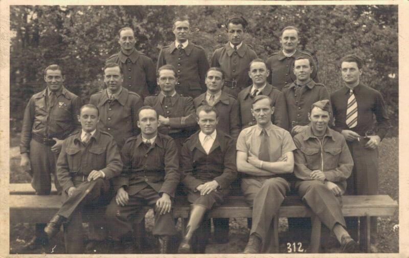 Military - French Army group RPPC 1921 02.75