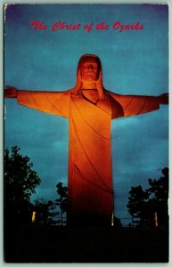 Christ of the Ozarks Eureka Springs Arkansas AR Chrome Postcard A12