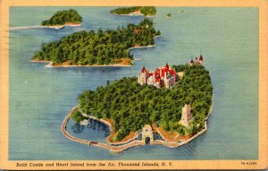 New York Thousand Islands Boldt Castle and Heart Island From The Air 1940 Cur...