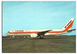 Air Europe Boeing 757-236 Airplane Postcard