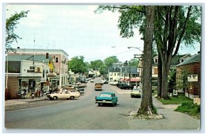 c1960 Friendly Town Shopping Facilities Wolfeboro New Hampshire Vintage Postcard