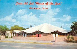 HARLINGEN, TX Texas  CASA DEL SOL Tourist Center~Community Club  1965 Postcard