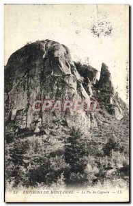 Old Postcard Surroundings Mont Dore The Pic du Capuchin