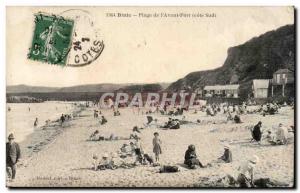 Binic - Beach of the Port & # 39Avant - Old Postcard