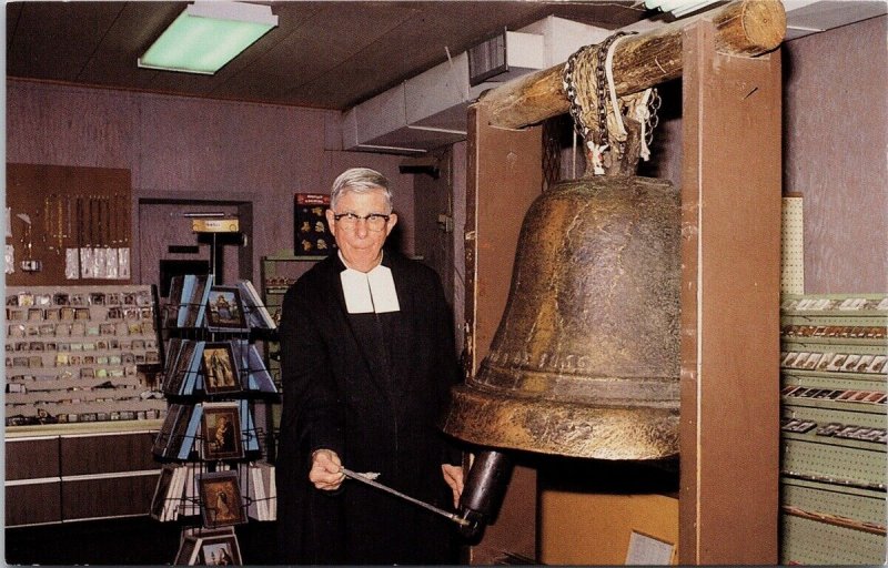 Oldest Bell in USA San Miguel Mission Santa Fe NM New Mexico Sarbo Postcard H24 