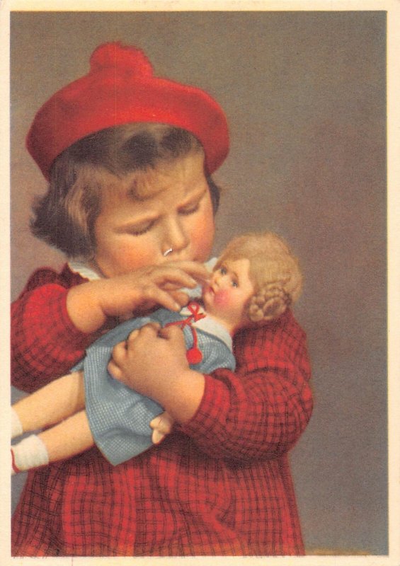 L507 Children, lot of 9 vintage postcards