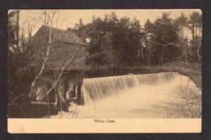 NH White Dam PITTSFIELD NEW HAMPSHIRE POSTCARD UDB PC