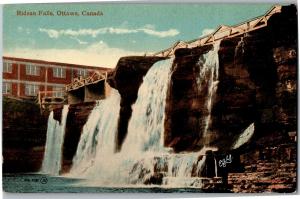 View of Rideau Falls, Ottawa Canada Vintage Postcard Q25