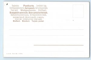 Veneto Italy Postcard Cortina d'Ampezzo with Monte Cristallo c1905 Antique