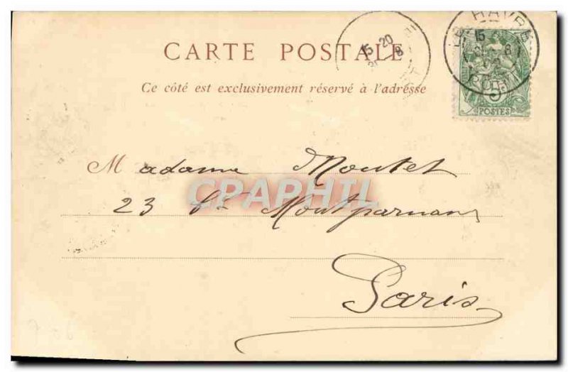 Old Postcard Honfleur La Place du Marche