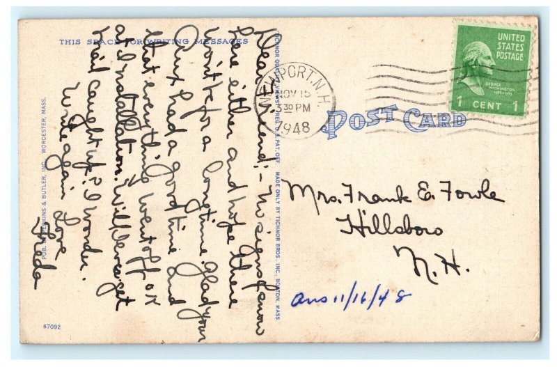 Greetings From Worcester MA Mass Massachusetts Postcard (E26)