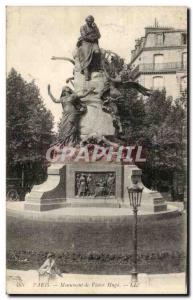 Postcard Old Paris Monument of Victor Hugo