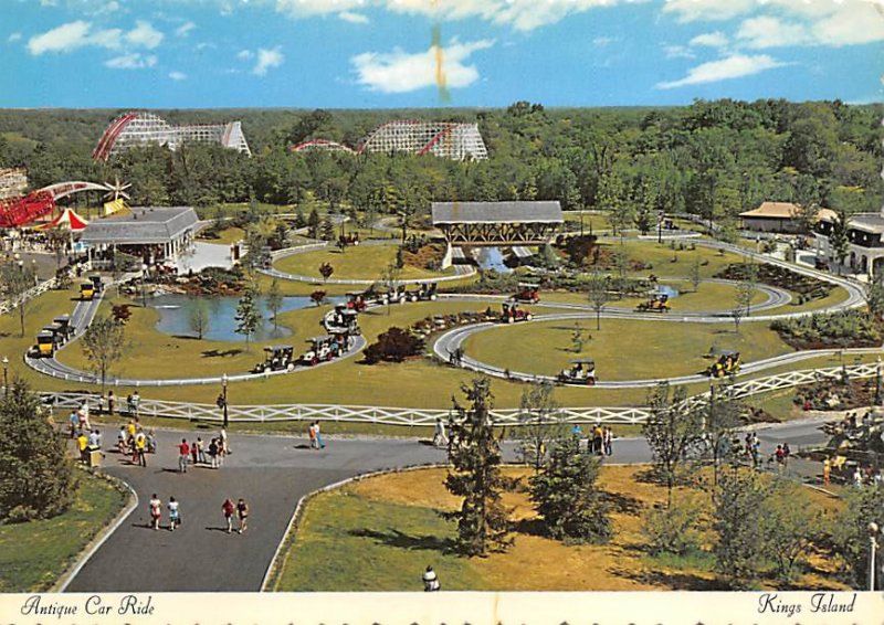 Antique Car Ride , Kings Island | Topics - Royal Families, Postcard