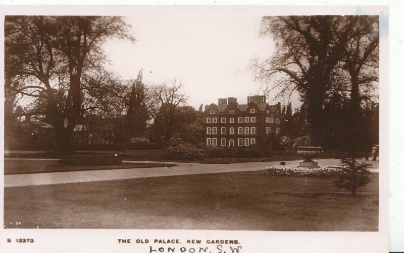 London  Postcard - The Old Palace - Kew Gardens - Real Photograph - Ref X679